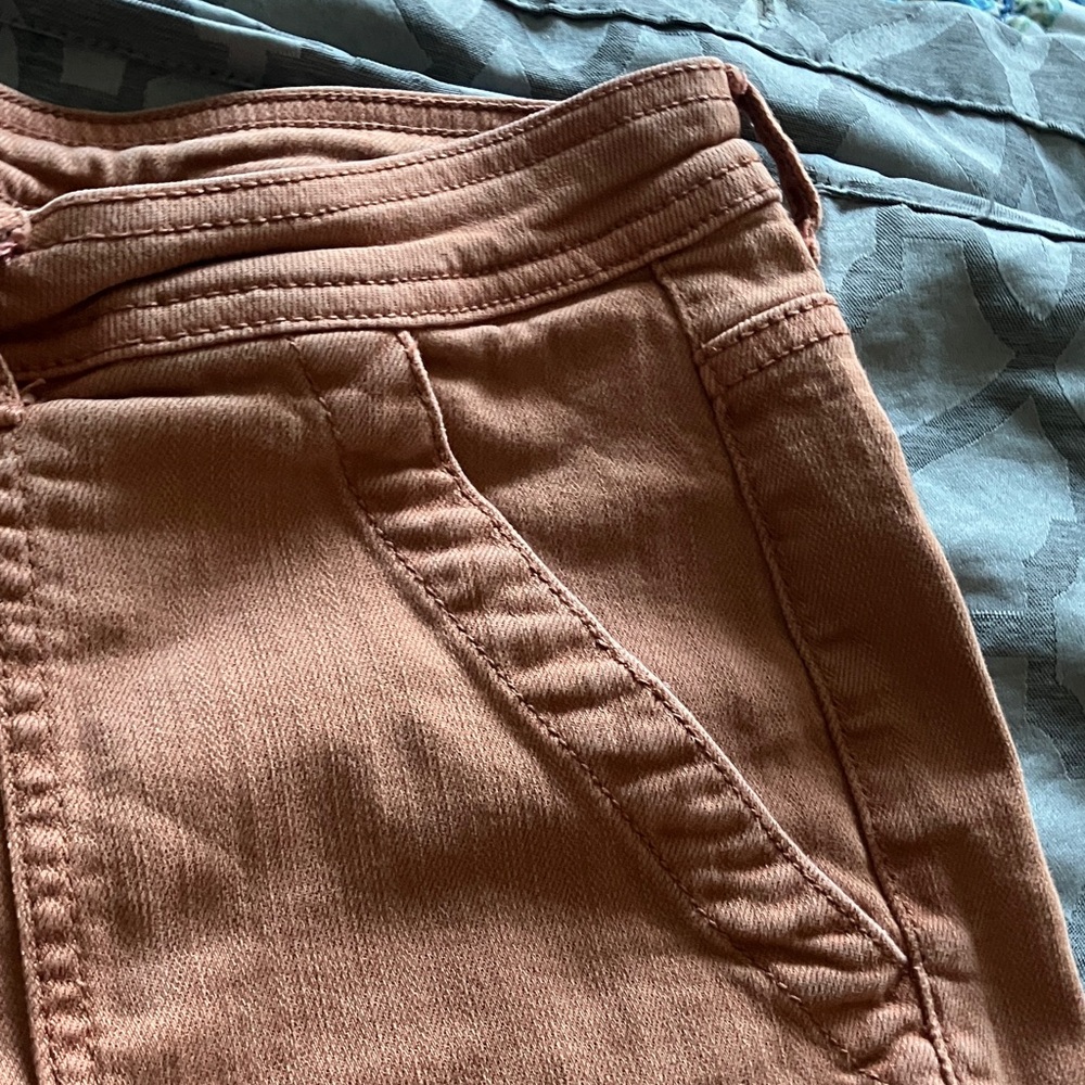 Knox Rose Women's Coral Straight Leg Jeans - Picture 3 of 8